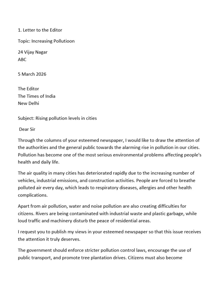 Letter to Editor | PDF