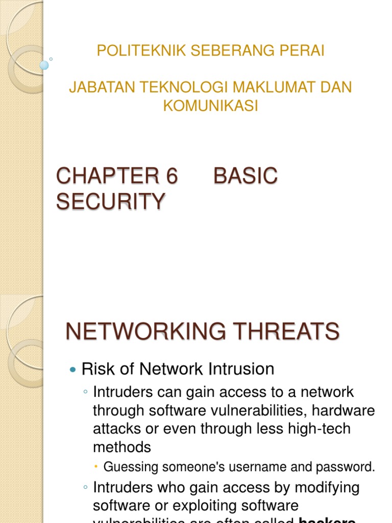 Understanding Networking Threats and Attacks | PDF | Denial Of Service ...