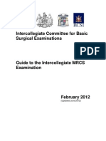 Guide To The Intercollegiate MRCS Examination - Singapore 2012