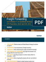 Sustainability of Freight Forwarding Fin