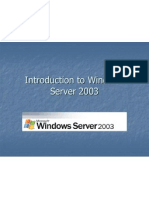Introduction To Windows Server 2003