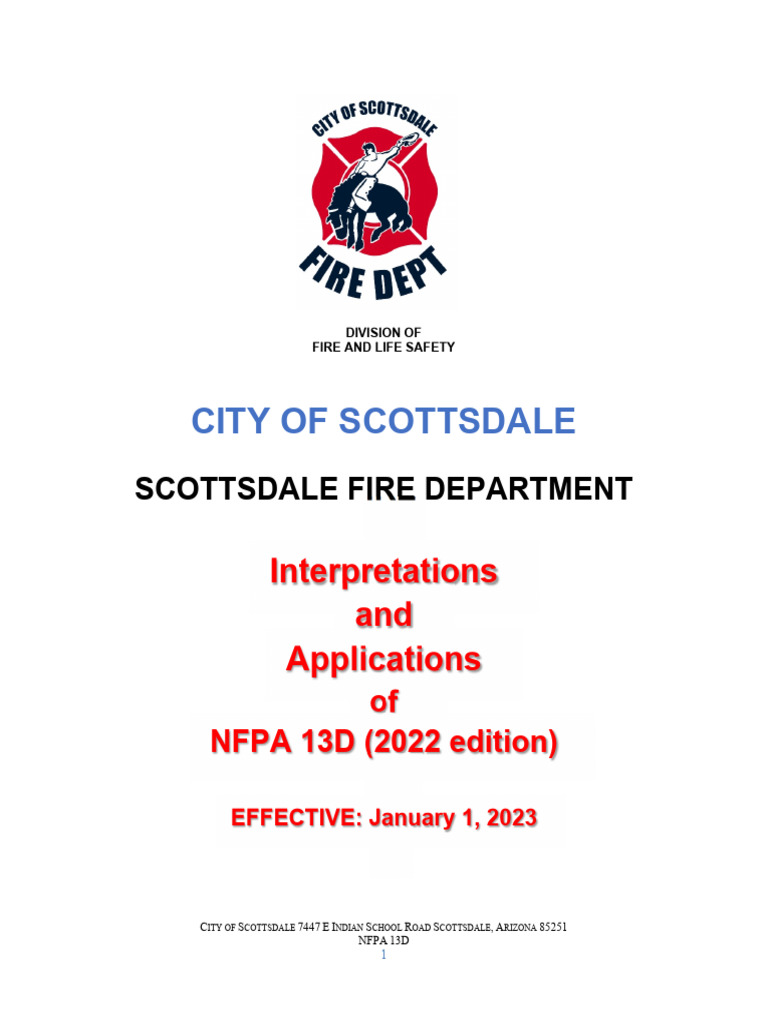 nfpa-13d | PDF