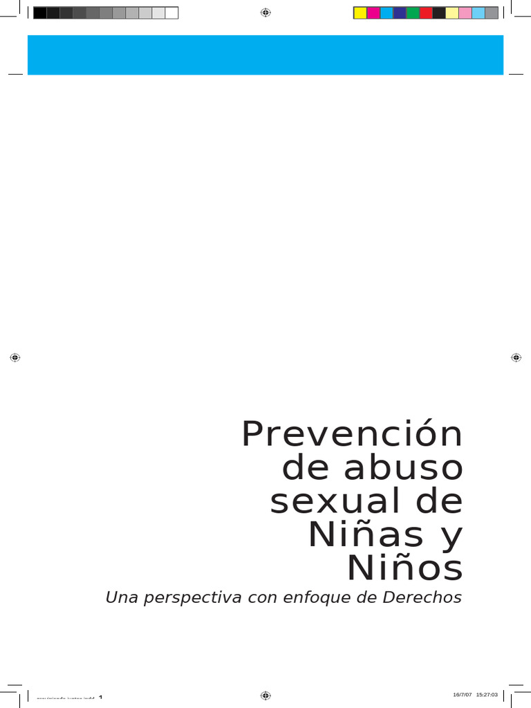 Manual de Prevencion de Abuso Sexual de Ninos y Ninas. | PDF | Abuso ...