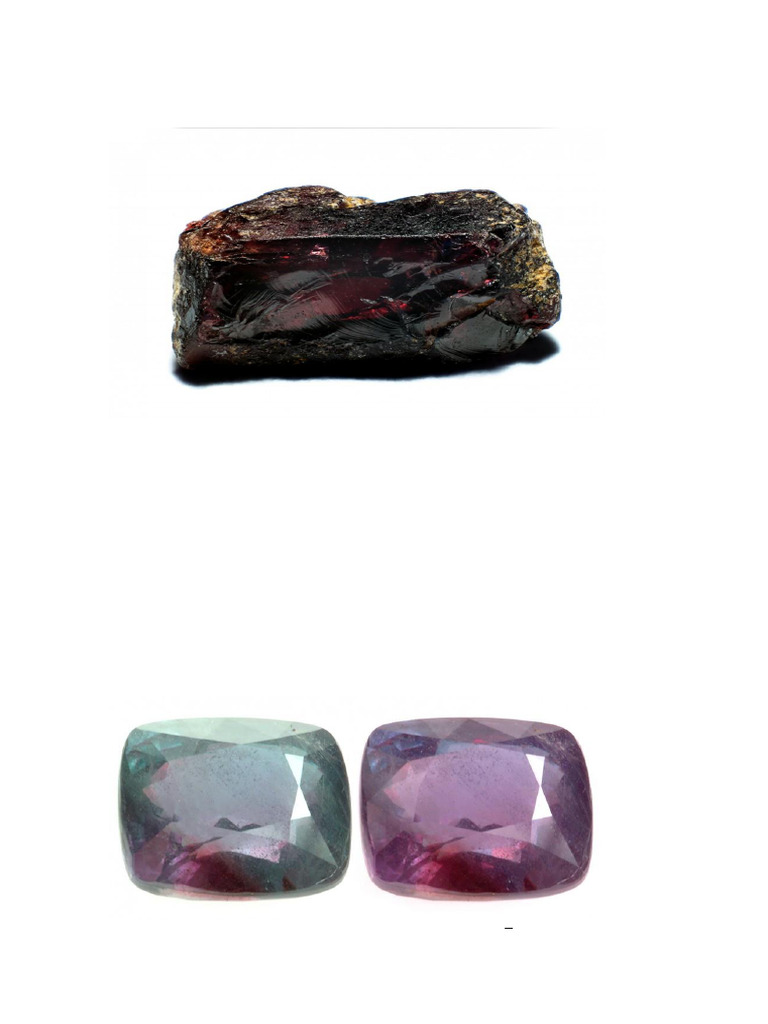 10 pedras mais raras do mundo | PDF | Gema (Mineralogia) | Diamante