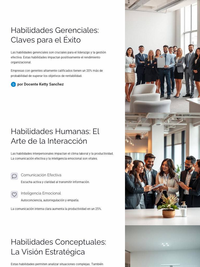 Habilidades Gerenciales Claves para El Exito | PDF