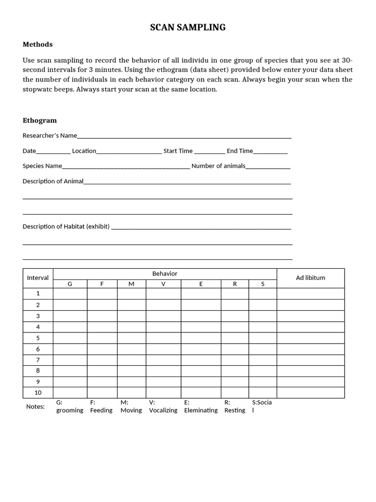 Animals Behavior Worksheet | PDF