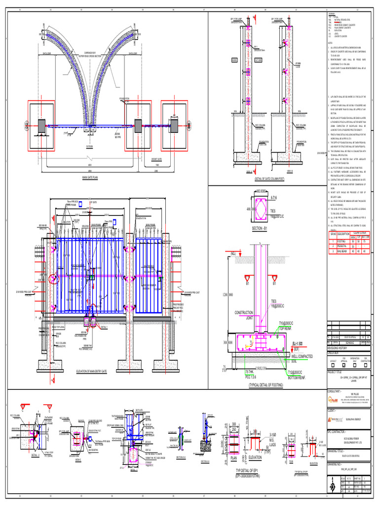 Fencing Ga Layout | PDF | Building Materials | Building Engineering