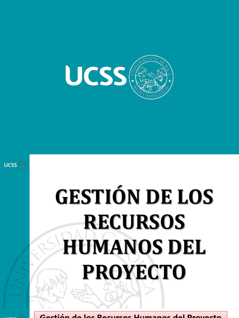 Gestión de los Recursos Humanos del Proyecto | PDF