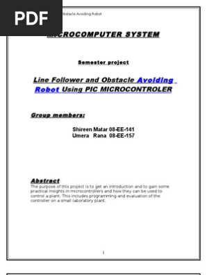 line follower obstacle avoider