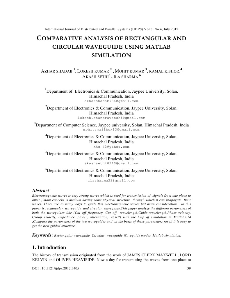Rectangular vs Circular Waveguide Analysis | PDF
