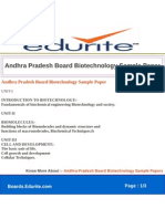 Andhra Pradesh Board Biotechnology Sample Paper