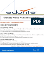 Chemistry Andhra Pradesh Board Syllabus