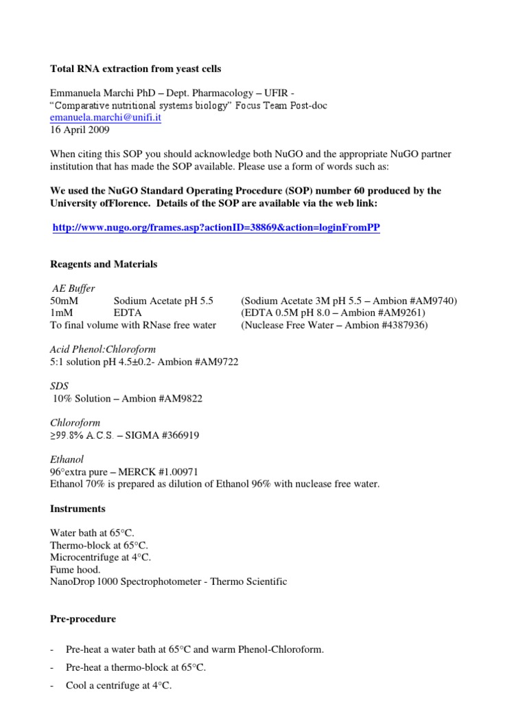 60 Total Rna Extraction From Yeast Cells Ufir Em T Gel Electrophoresis Chemical Substances