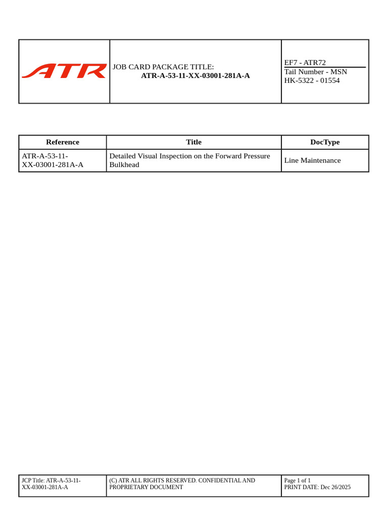 ATR-A-53-11-XX-03001-281A-A | PDF | Aviation | Aircraft