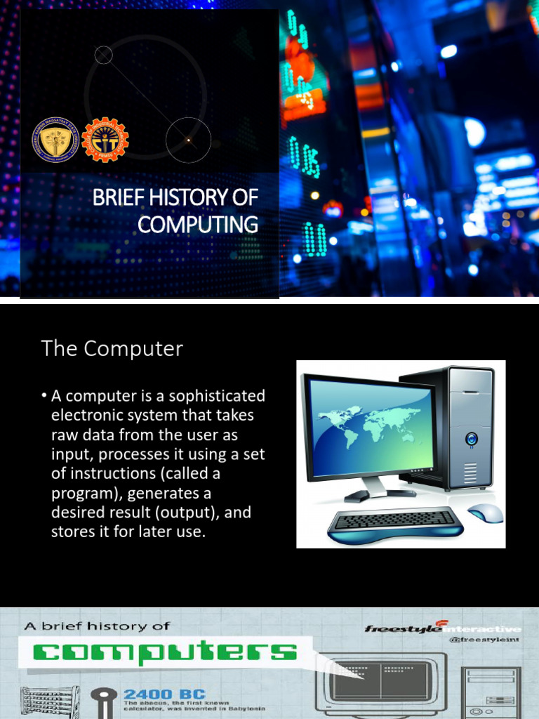 SIT Brief History of Computing | PDF