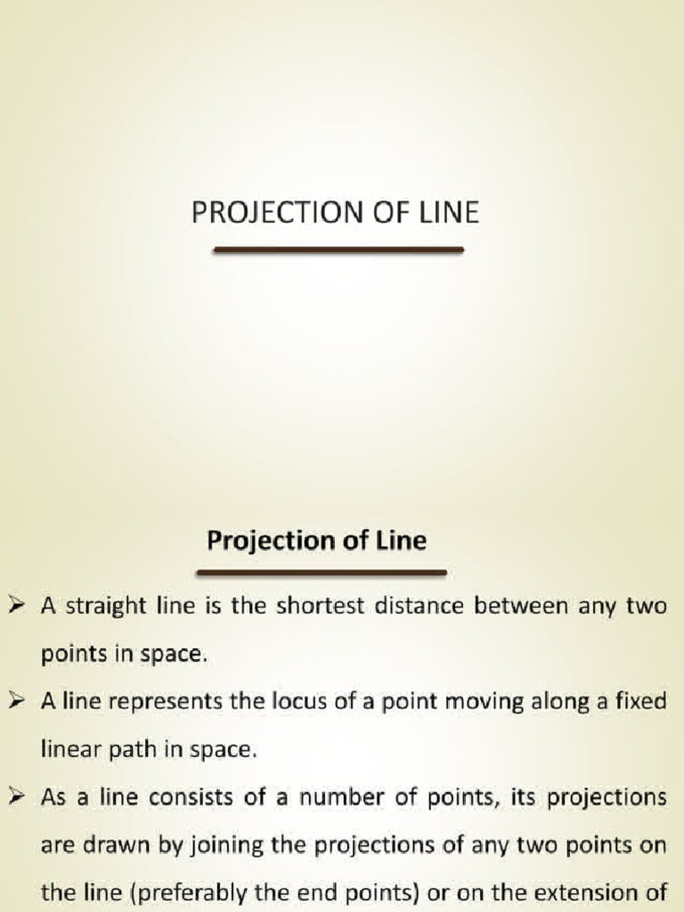 Unit-2 Projection of Line | PDF