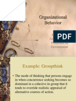 Organizational Behavior: Lecture 6 - Administrative Processes in Government