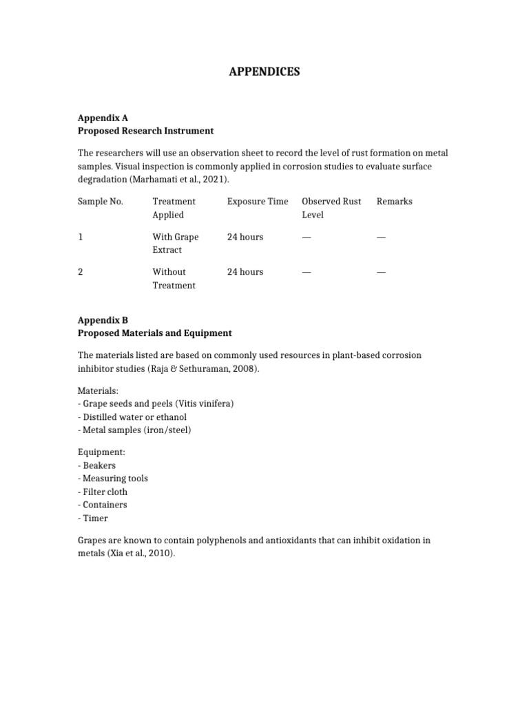 Appendices Graphenix | PDF