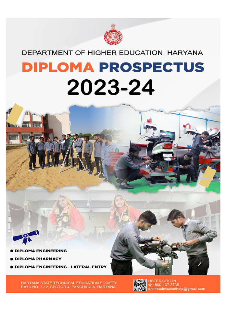 Draft Diploma Prospectus 2023 24 | PDF