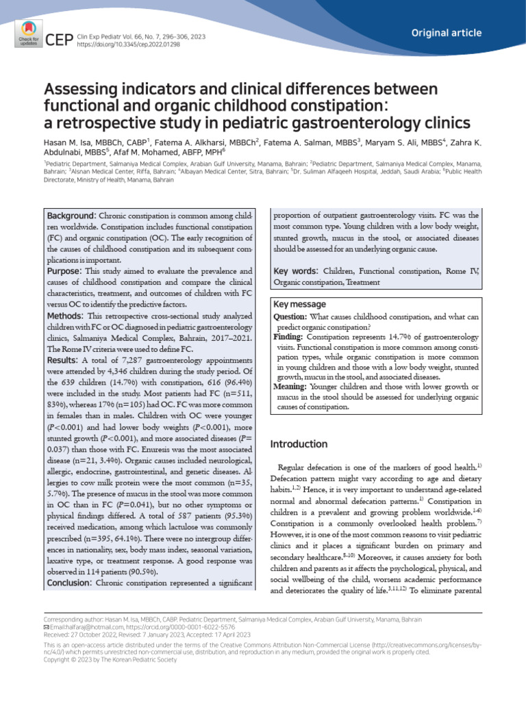 Constipation Hard Stool | PDF
