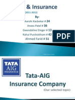 Tata AIG BANKING & iNSURANCE