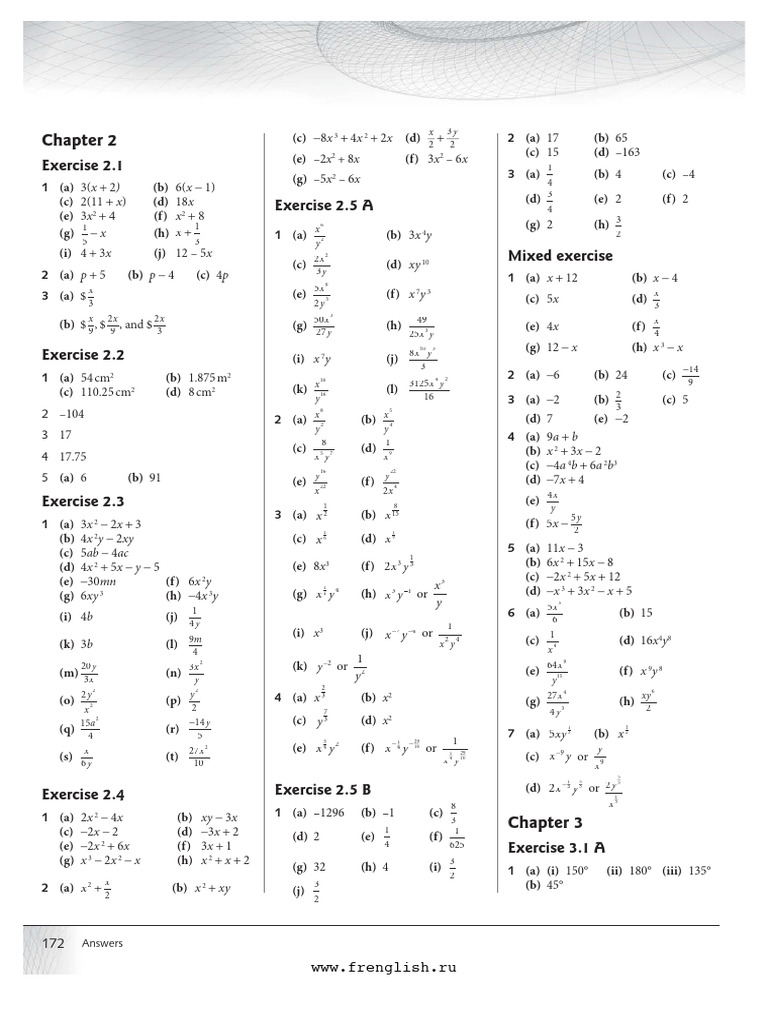 Chapter 2 Practice (Answers) | PDF