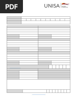 Unisa DSAR03 Form | PDF