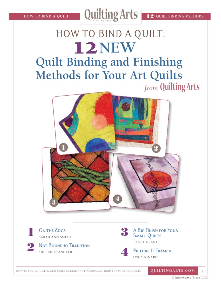 QA Quilt Binding Methods PDF Seam (Sewing) Quilt