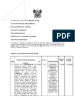 Ata de Registro de Preços Locação Veiculos para Sesed