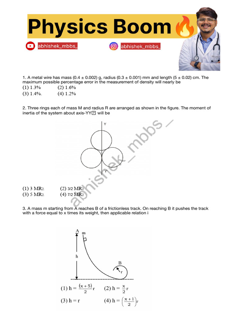 Physics Boom | PDF | Mass | Sun