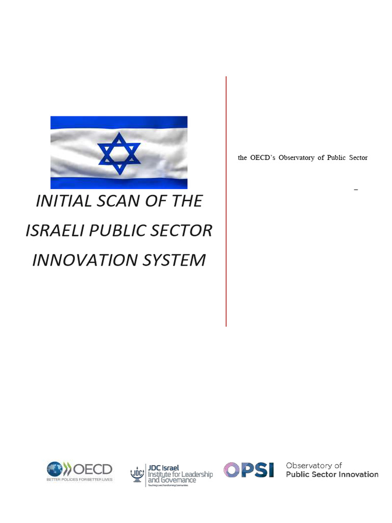 Initial Scan of the Israeli Public Sector Innovation System FINAL | PDF