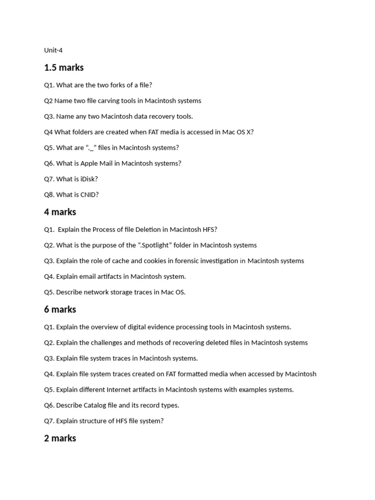 Unit 4 Questions | PDF
