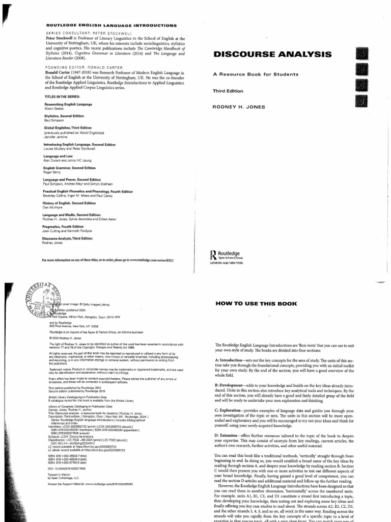 Discourse Analysis | PDF