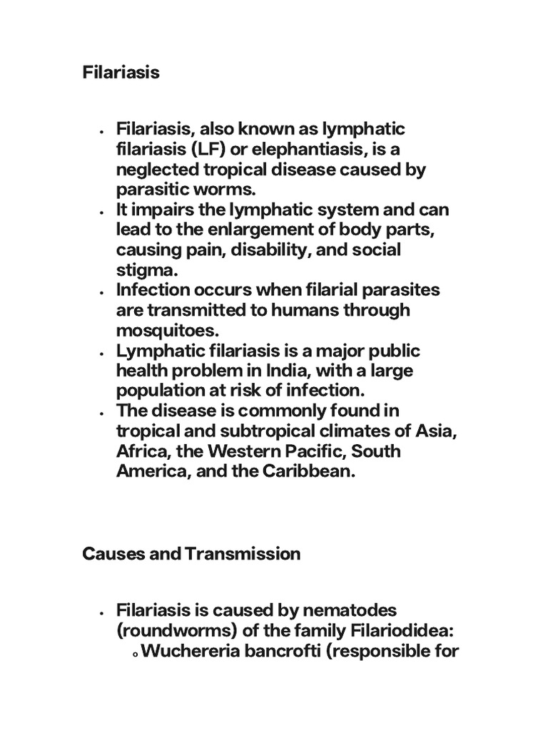 Filariasis-Ascariasis | PDF