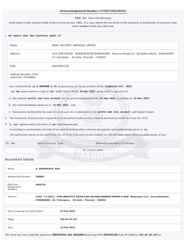 3CA-CD FY 2020-21 | PDF