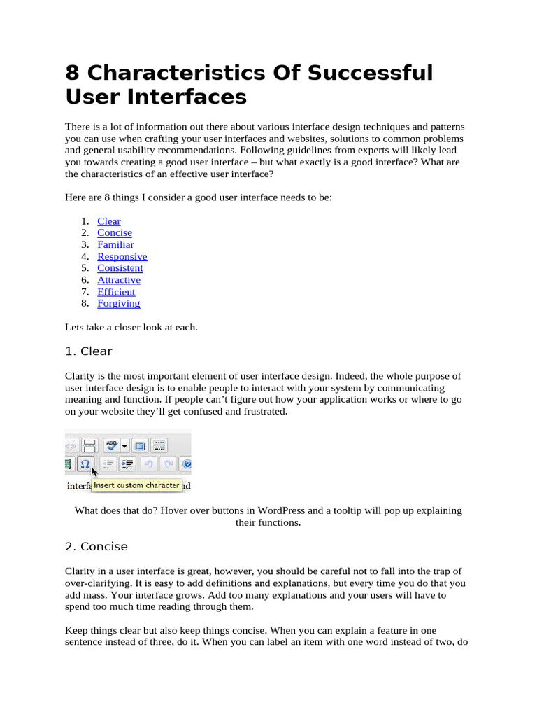 8 Characteristics Of Successful User Interfaces | PDF | User Interface ...