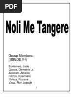 Mga Tauhan NG Noli Me Tangere