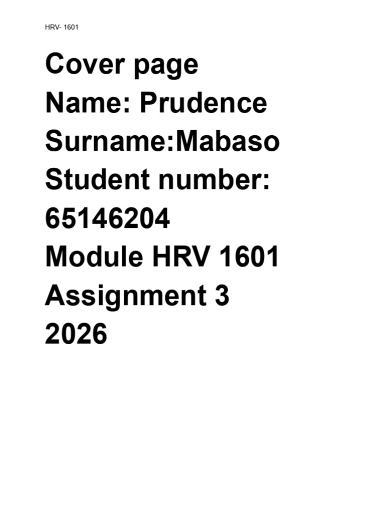 Assign 3 HRV | PDF