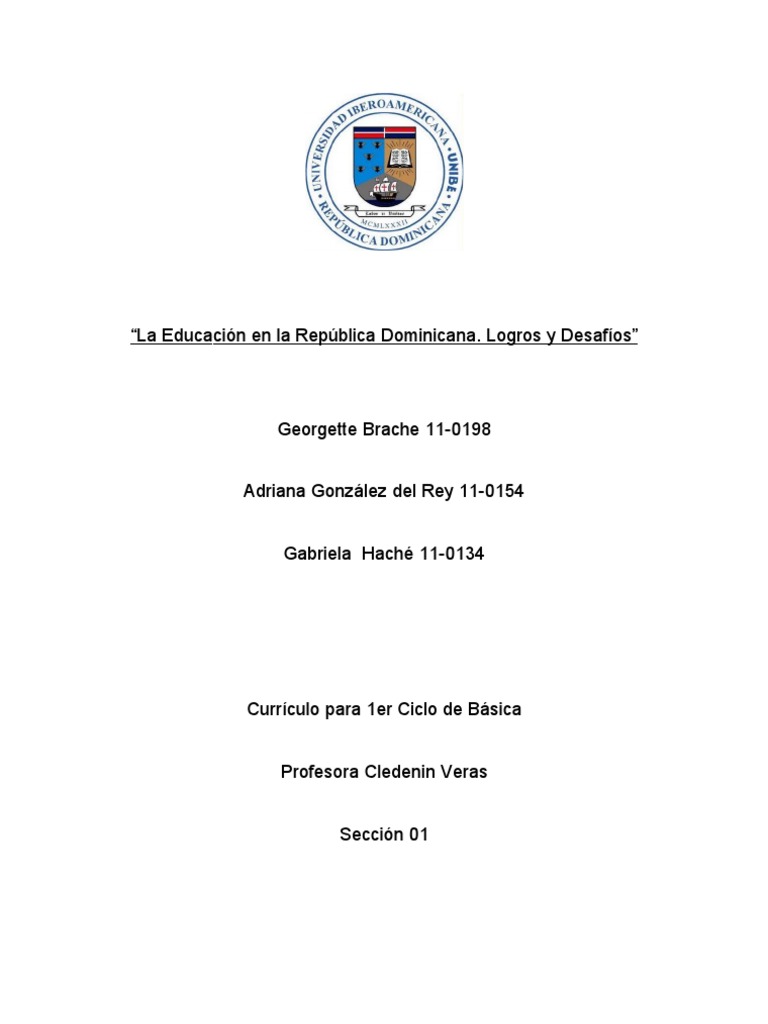 Importancia de la Educación en RD | PDF | Euro | República Dominicana