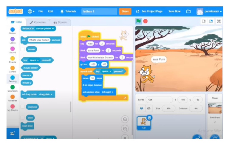 Contoh Scratch 1.Docx | PDF