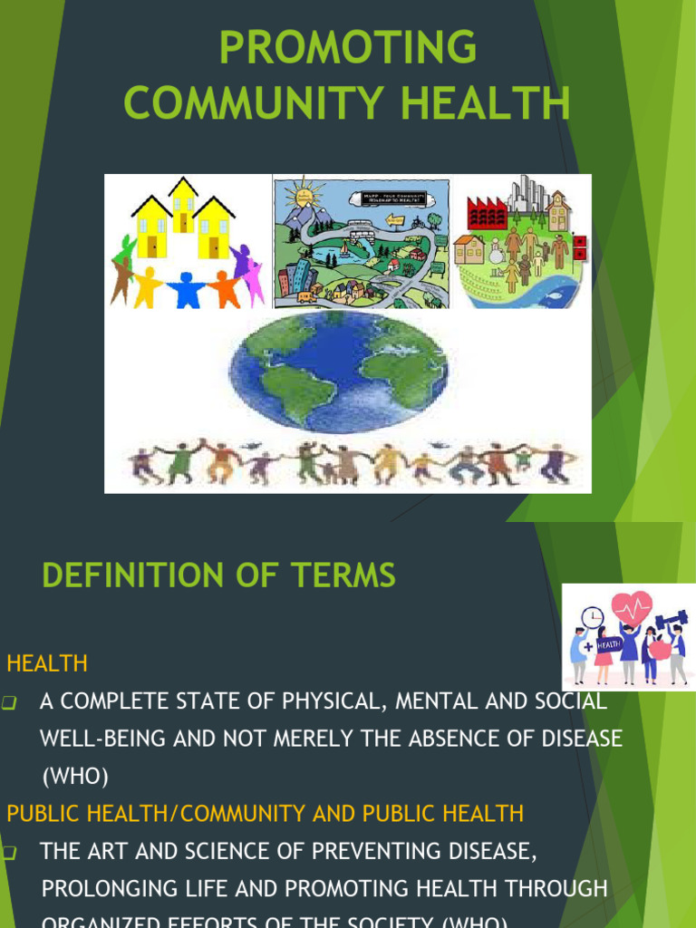 PROMOTING COMMUNITY HEALTH-for Lec | PDF | Community | Public Health