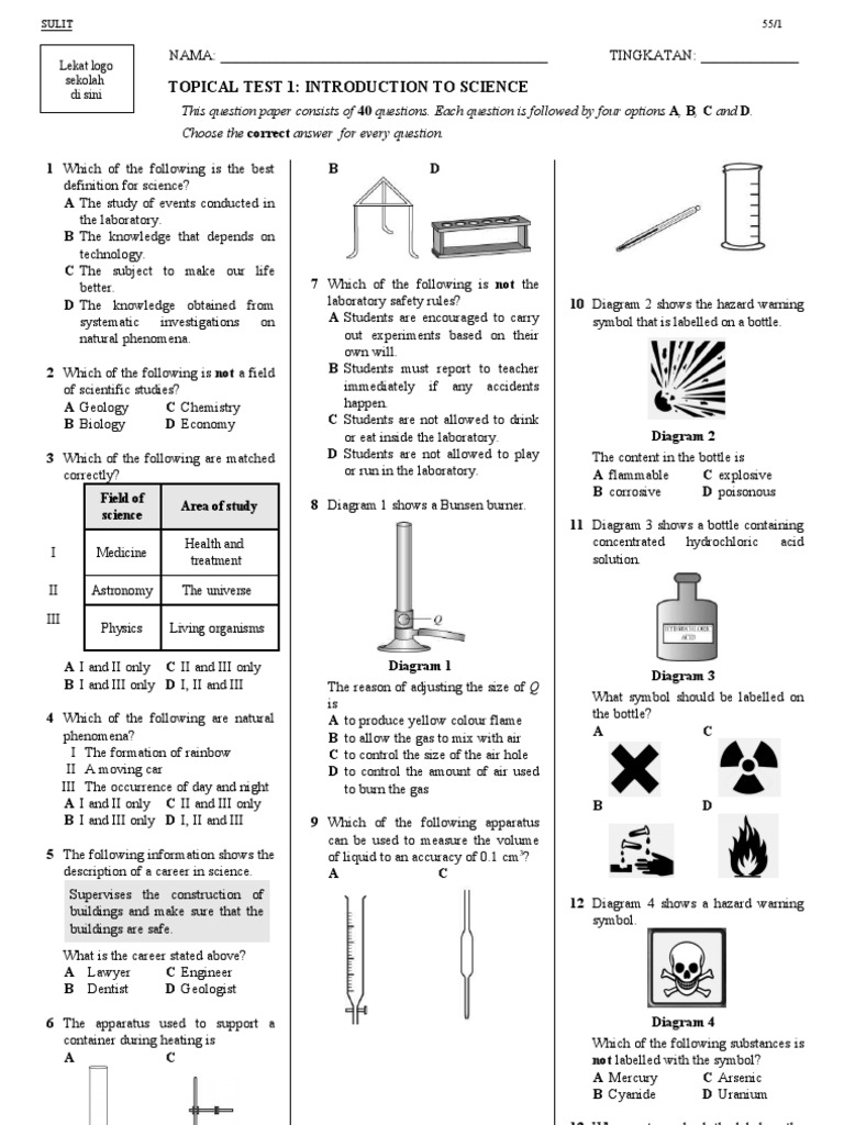 Sci F1 T1 (E) | PDF
