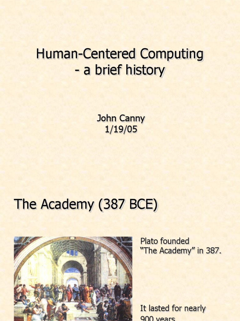 History of Human-Centered Computing | PDF | Pragmatism | Academic ...