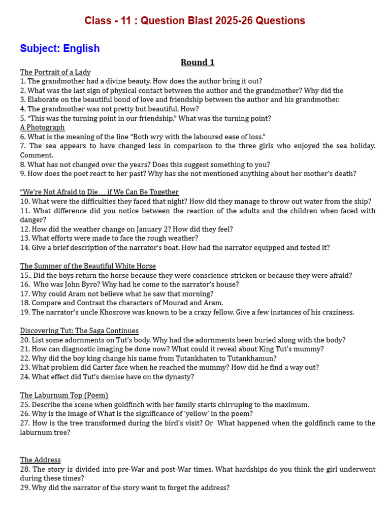 EM Class 11 Question Blast Questions | PDF | Force | Acceleration