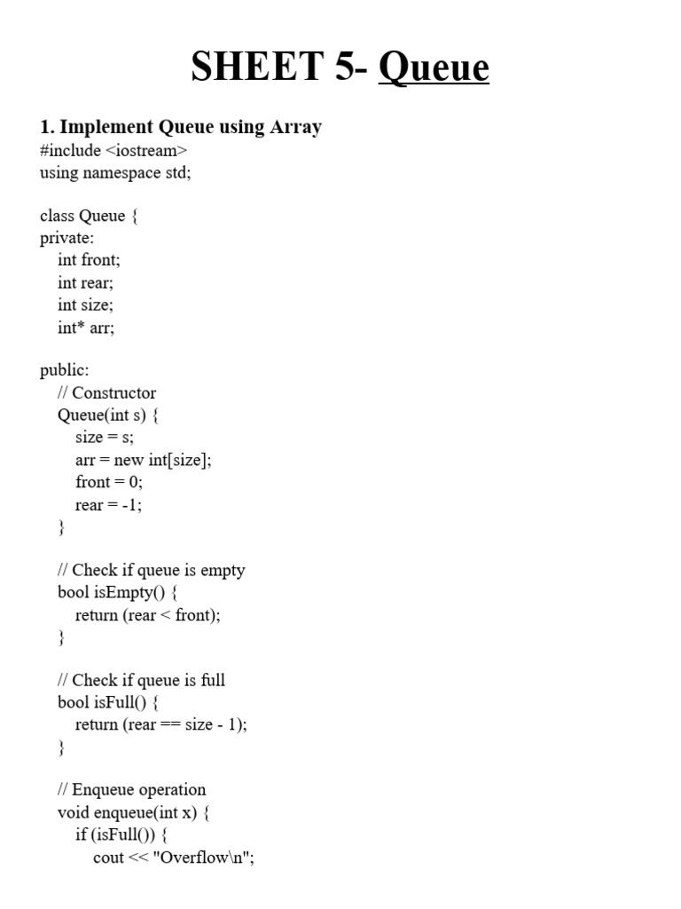 SHEET 5 - SOLUTION | PDF