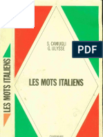 Langue Italien Hachette Les Mots Italiens (20 000) S. Camugli - G. Ulysse