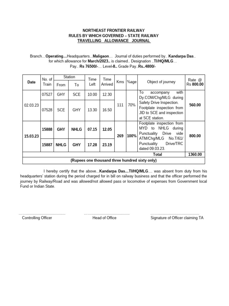 TA Form | PDF | Locomotives
