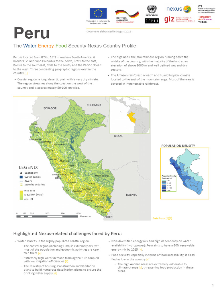 Peru Country Profile | PDF | Gross Domestic Product | Human Development ...