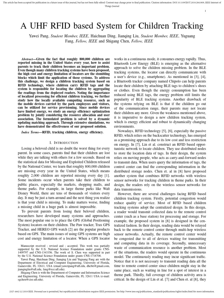 A UHF RFID based System | PDF | Radio Frequency Identification ...