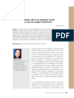 Avaliação Ética em Pesquisa Social: o Caso Do Sangue Yanomami